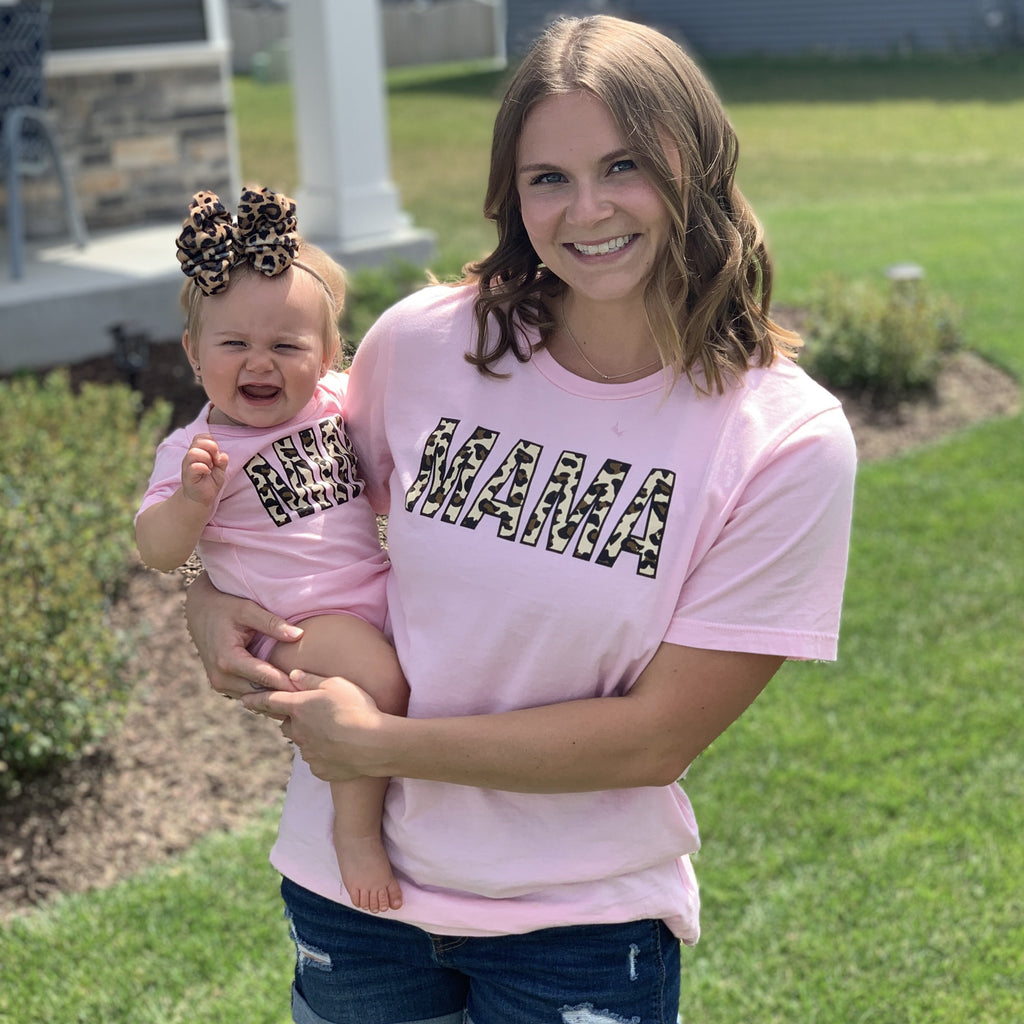 Mama And Mini Shirt , Rainbow Leopard shirt, Matching store PERSONALIZATION Family Shirt, Mama Shirt, Mini Shirt, Mommy And Me Shirt, Family shirt